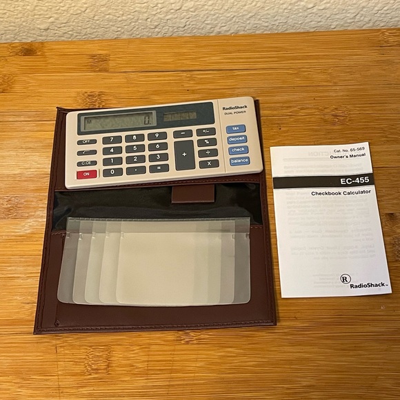 Radio‎ Shack EC-455 Dual Power Vintage Portable Calculator - Picture 1 of 6
